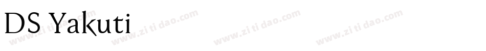DS Yakuti55字体转换
